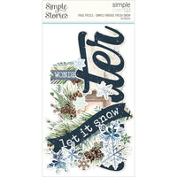 Simple Vintage Fresh Snow - Simple Stories Simple Pages Page Pieces