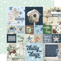 Simple Vintage Fresh Snow - Simple Stories Collection Kit 12"X12"