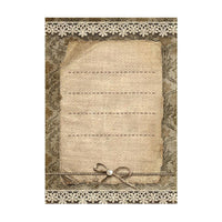 Old Lace - Stamperia Assorted Rice Paper Backgrounds A6 8/Sheets