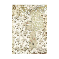 Old Lace - Stamperia Assorted Rice Paper Backgrounds A6 8/Sheets