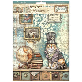 Alterego - Stamperia Assorted Rice Paper A4 6/Sheets