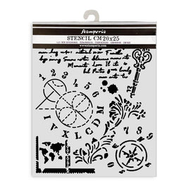Alterego Key, Numbers - Stamperia Stencil 7.87"X9.84"