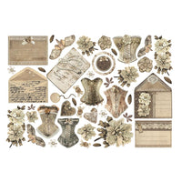 Old Lace - Stamperia Cardstock Ephemera Adhesive Paper Cut Outs