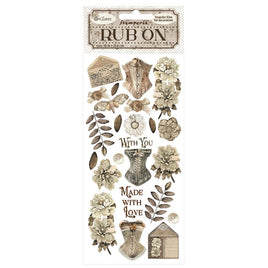 Old Lace Corsets - Stamperia Rub-On 4"X8.5"