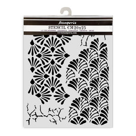 Alterego Mixed Patterns - Stamperia Stencil 7.87"X9.84"