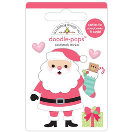 Jolly St. Nick, Tinsel Time - Doodlebug Doodle-Pops 3D Sticker