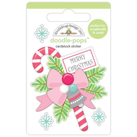 Merry Christmas, Tinsel Time - Doodlebug Doodle-Pops 3D Sticker