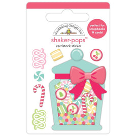 Christmas Candy, Tinsel Time - Doodlebug Shaker-Pops 3D Sticker