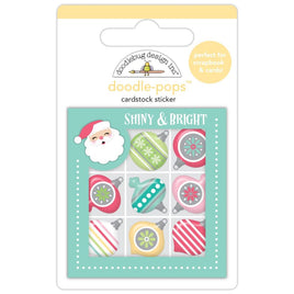 Deck The Halls, Tinsel Time - Doodlebug Doodle-Pops 3D Sticker