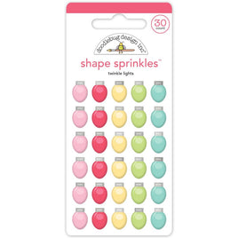 Twinkle Lights, Tinsel Time - Doodlebug Sprinkles Adhesive Enamel Shapes