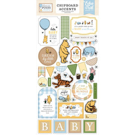 Accents, Winnie The Pooh Baby - Echo Park Chipboard 6"X13"