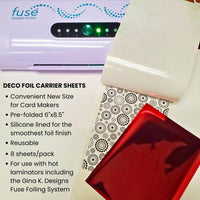 Deco Foil Carrier Sheets 6"X8.5" 8/Pkg