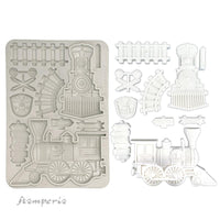 Art Of Travelling Train - Stamperia Silicone Mold A5