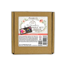 15 Colors Stamperia Create Happiness Watercolor Paint set