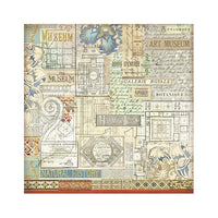 Art Of Travelling - Stamperia Polyester Fabric 12"X12" 4/Pkg