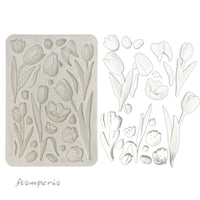 Art Of Travelling Tulips - Stamperia Silicone Mold A5