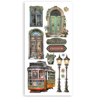 Art Of Travelling - Stamperia Double-Sided Paper Cut-Outs 4/Pkg