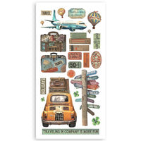 Art Of Travelling - Stamperia Double-Sided Paper Cut-Outs 4/Pkg