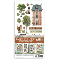 Art Of Travelling - Stamperia Double-Sided Paper Cut-Outs 4/Pkg