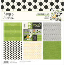 Soccer - Simple Stories Collection Kit 12"X12"