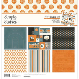 Basketball - Simple Stories Collection Kit 12"X12"