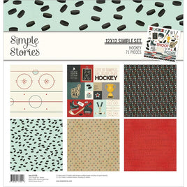 Hockey - Simple Stories Collection Kit 12"X12"