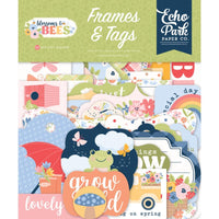Frames & Tags, Blossoms And Bees - Echo Park Ephemera