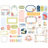 Frames & Tags, Blossoms And Bees - Echo Park Ephemera