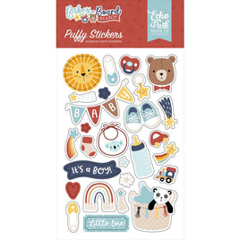 Baby On Board Boy - Echo Park Puffy Stickers