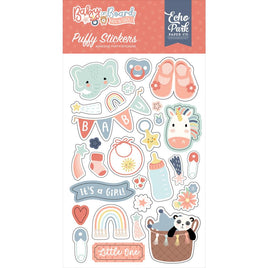 Baby On Board Girl - Echo Park Puffy Stickers