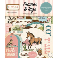 Frames & Tags, Cowgirl - Carta Bella Ephemera