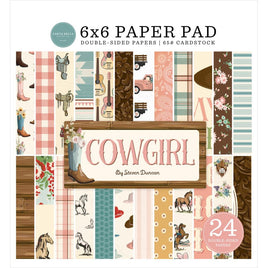 Cowgirl - Carta Bella Double-Sided Paper Pad 6"X6"