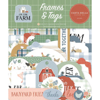 Frames & Tags, On The Farm - Carta Bella Ephemera