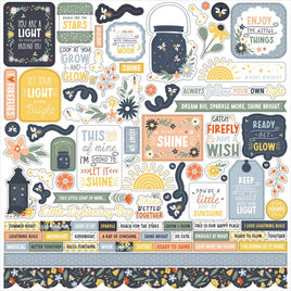 Elements - Firefly Cardstock Stickers 12"X12"