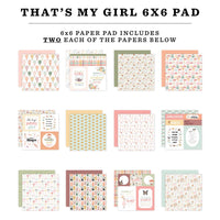 That's My Girl - Carta Bella Double-Sided Paper Pad 6"X6"