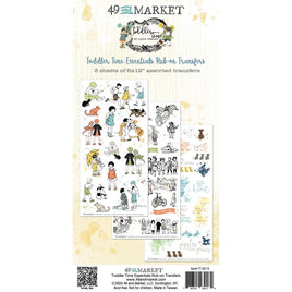 Toddler Time Essentials - 49 And Market Rub-On Transfer Set