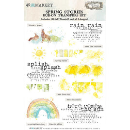 Spring Stories- 49 And Market Rub-On Transfer Set