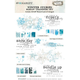 Winter Stories - 49 And Market Rub-On Transfer Set