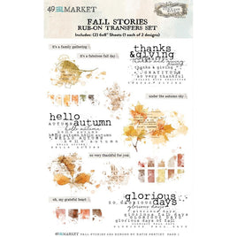 Fall Stories - 49 And Market Rub-On Transfer Set