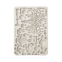 Masquerade Candle Holders - Stamperia Silicone Mould A5