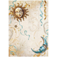 Masquerade - Stamperia Rice Paper Sheet A4 6/Pkg