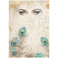 Masquerade - Stamperia Rice Paper Sheet A4 6/Pkg