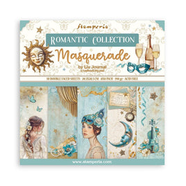 Masquerade, 10 Designs/1 Each - Stamperia Double-Sided Paper Pad 8"X8" 10/Pkg