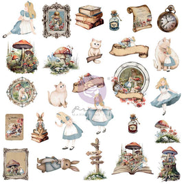 Wonderland Keepsakes - Prima Marketing Ephemera Return To Wonderland 54/Pkg