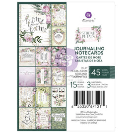 Serene Petals Journaling Cards 3"X4" 45/Pkg