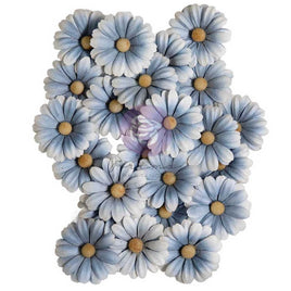 Return To Wonderland, Blue Mist - Prima Marketing Paper Flowers 24/Pkg