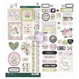 Serene Petals - Prima Marketing Stickers 55/Pkg