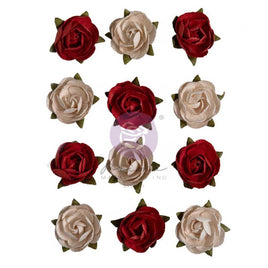 Return To Wonderland - Rose Garden - Prima Marketing Paper Flowers 12/Pkg