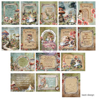 Return To Wonderland Journaling Cards 3"X4" 45/Pkg
