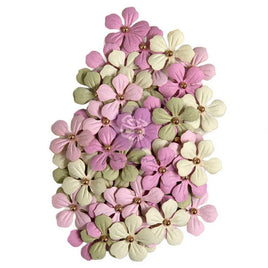 Serene Petals - Pastel Whispers - Prima Marketing Paper Flowers 60/Pkg